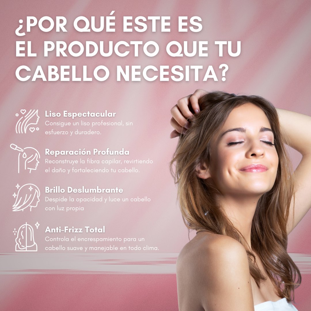 Pack 2x1  Alisado Profesional: Reparación y Brillo Infinito desde el Primer Uso desde casa